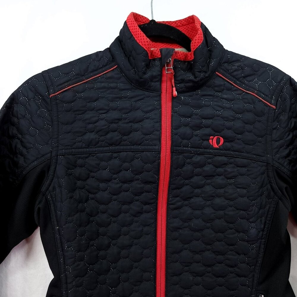 Pearl Izumi Technical Thermal Cycling Jacket Size Small Black Red Trim - Picture 4 of 13